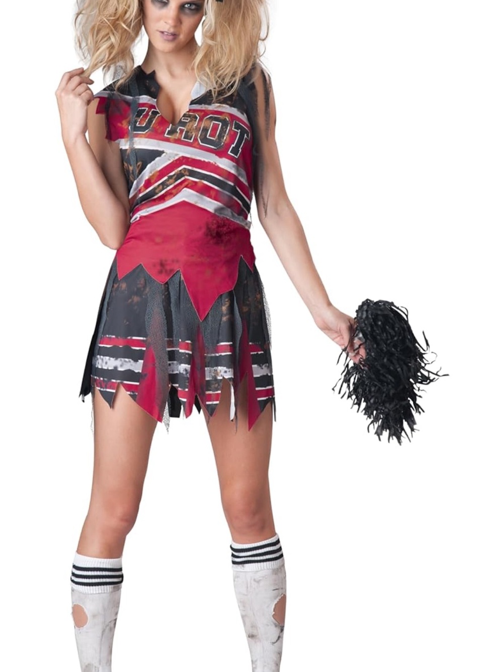NWT InCharacter Costumes Women's Spiritless Cheerleader, Red/Grey, Large